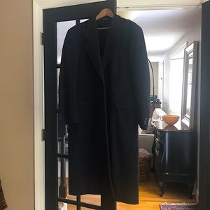 Men’s Vintage Oversized Long Wool Winter Coat EUC